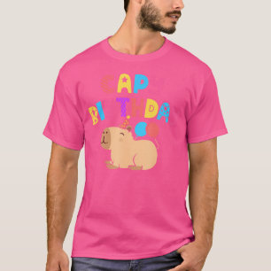 Capy Birthday Capybara Älskare Funny Rodent Animal T Shirt