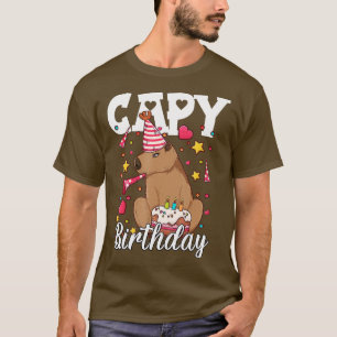 Capy Birthday Capybara Plush Cappybara Capybara T Shirt