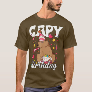 Capy Birthday Capybara Plush Cappybara Capybara T Shirt