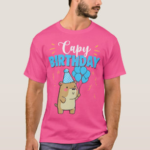 Capy Birthday Cute Kawaii Capybara Pun T Shirt