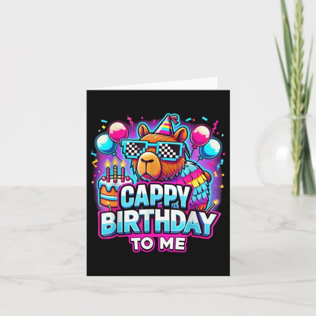 Capy Birthday Funny Cappy Birthday till mig Capyba Kort (Framsida)