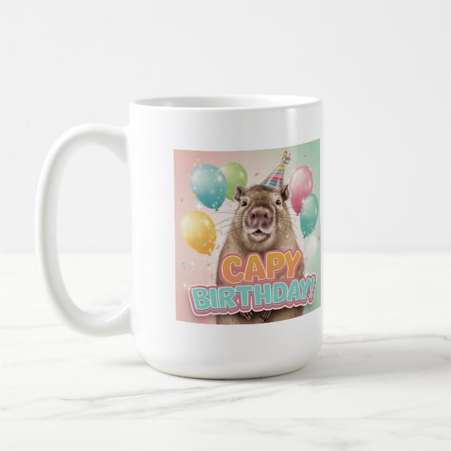 Capy Birthday! Kaffemugg (Vänster)