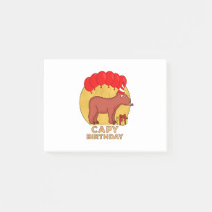 Capy Birthday Post-it Block