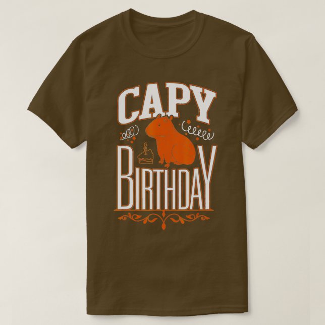 Capy Birthday T Shirt (Design framsida)