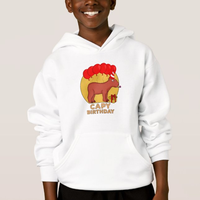 Capy Birthday T Shirt (Framsida)