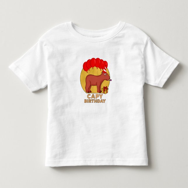 Capy Birthday T Shirt (Framsida)