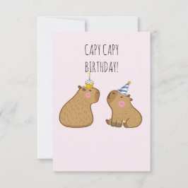 Capy Birthday Tack Kort