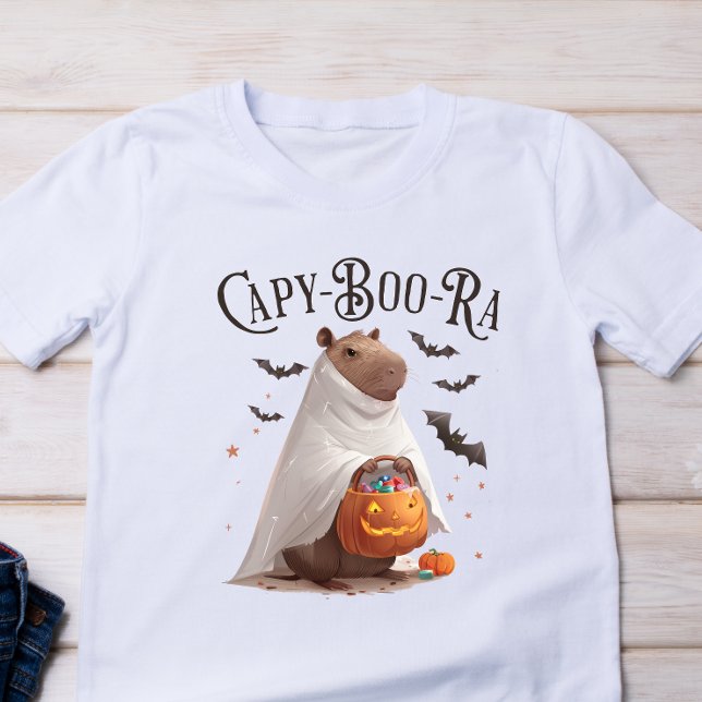 Capy-Boo-Ra Capybara Halloween Funny T-Shirt (Skapare uppladdad)