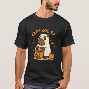 Capy-Boo-Ra Rolig Spök Kapybarakostym för Hallowee T Shirt