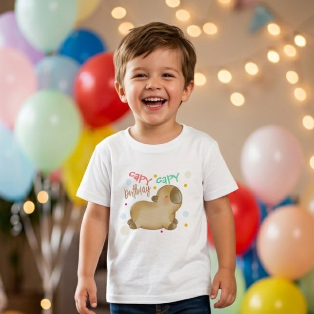 Capy capybara födelsedag t shirt (Skapare uppladdad)
