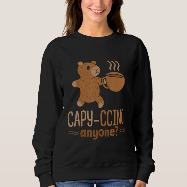 Capy Ccino Anyone Capybaras Animal Capybara Rodent T Shirt (Framsida)