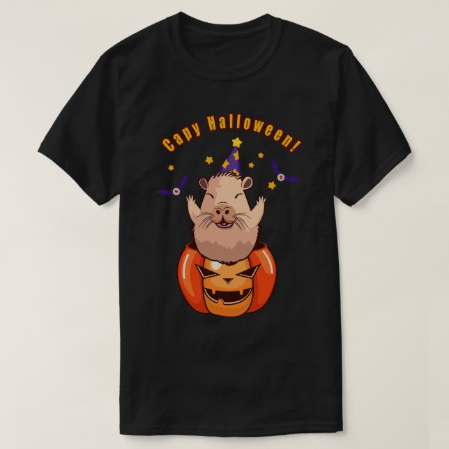 Capy Halloween T Shirt (Design framsida)
