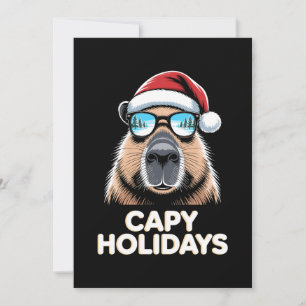 Capy Högtider Jul Capybara Solglasögon Tomte Inbjudningar