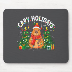 Capy Holidays Kapybar Kanin Julhatt Xmas Män Kvinn Musmatta