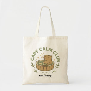 Capy Lugna Klubben Söt Capybara Retro Estetik Mysi Tygkasse