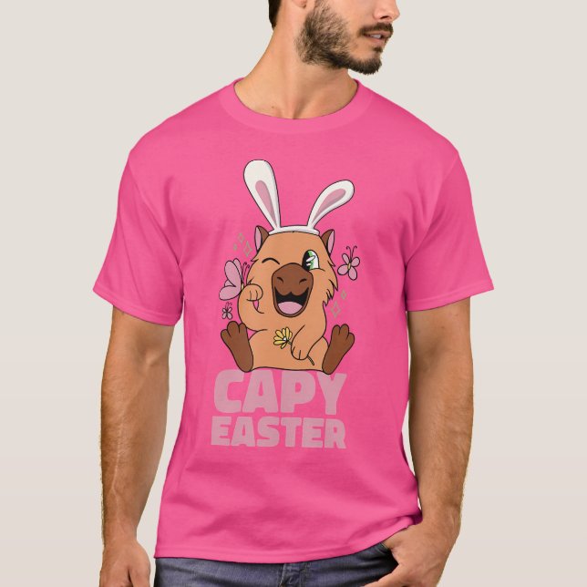 Capy Påsk Capybara T Shirt (Framsida)