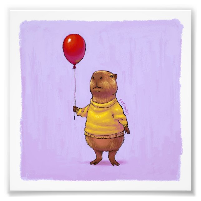 Capyballoon Fototryck (Framsidan)