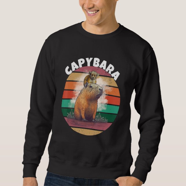 Capybara 1 lång ärmad tröja (Framsida)