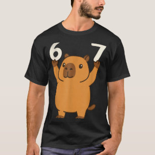 Capybara 67 Meme Sex Sju Rolig  T Shirt