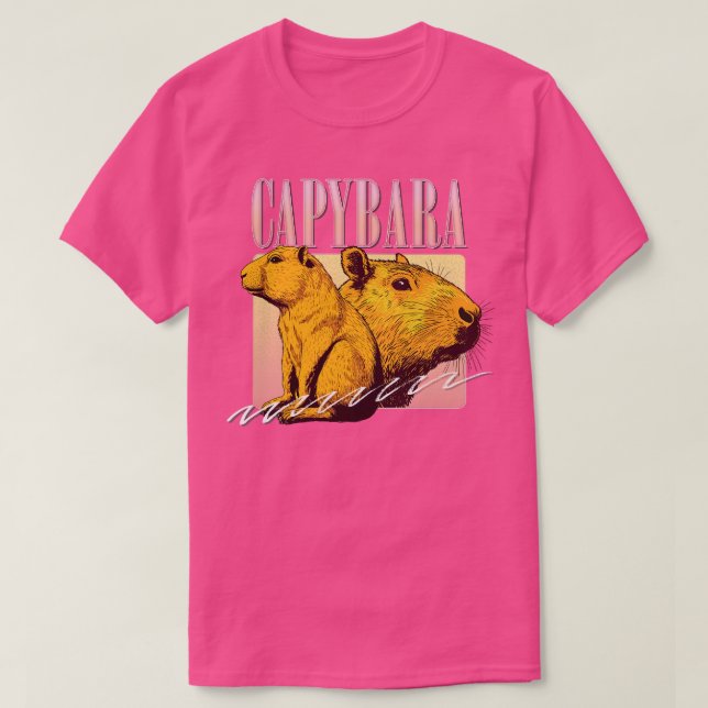 Capybara Aesthetic Original 90s Stil Retro Design T Shirt (Design framsida)