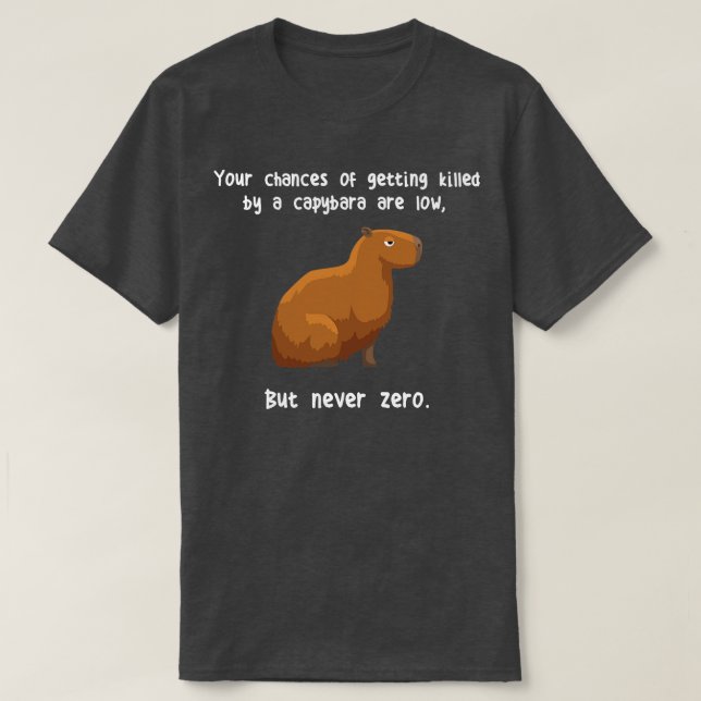 Capybara Aldrig Zero 1 T Shirt (Design framsida)