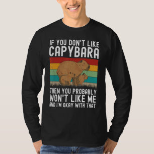 Capybara Älskare Cute Capibara Rodent Animal Lover T Shirt