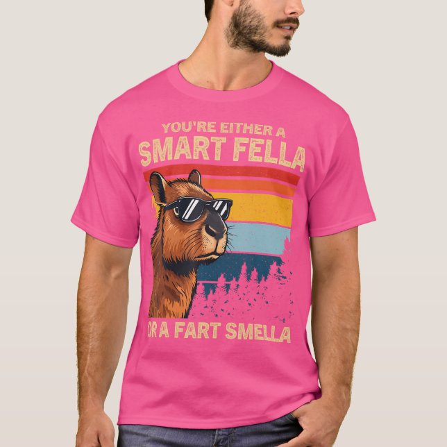 Capybara Älskare Funny Rodent Animal Sarcastic Cap T Shirt (Framsida)
