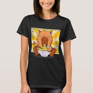 Capybara Älskare Ramen Capybara Tshirt Kawaii Anim T Shirt