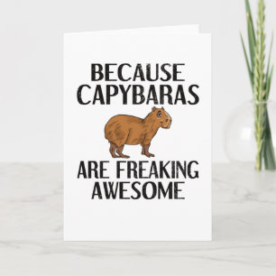 Capybara Älskare Rodent Carpincho Animal Capybara Kort