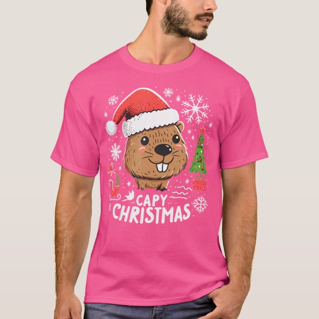 Capybara Älskare T Shirt (Framsida)