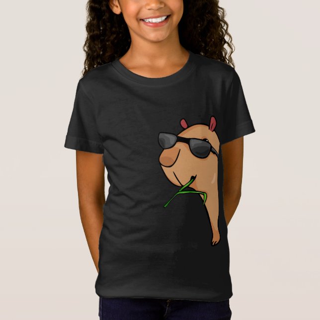 Capybara Älskare Women Capybara Gift Manar Capybar T Shirt (Framsida)