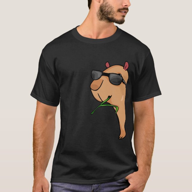 Capybara Älskare Women Capybara Gift Manar Capybar T Shirt (Framsida)