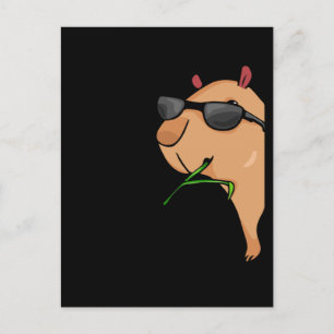 Capybara Älskare Women Capybara Gift Manar Capybar Vykort