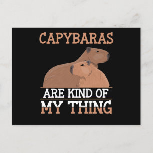 Capybara Älskare Women Manar Animal Kärlek Vykort