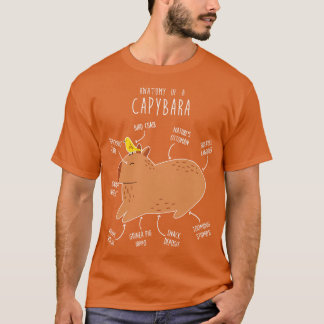 Capybara Anatomy 4 T Shirt