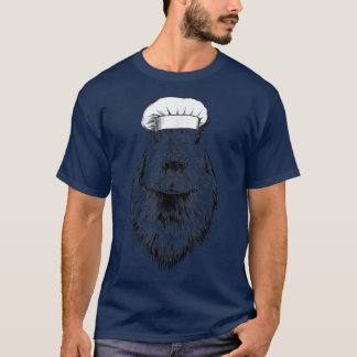 Capybara Animal Chef Funny Cooking Cook T Shirt