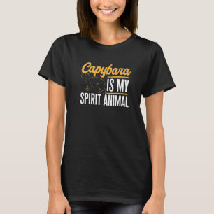 Capybara Animals Pet Capybara är mitt andliga djur T Shirt