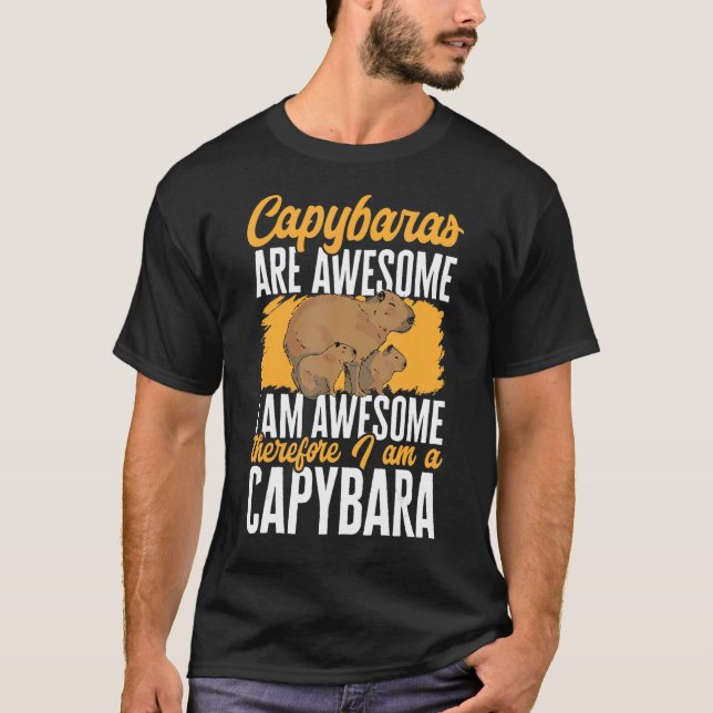 Capybara Animals Pet Capybaras är Fantastisk 1 T Shirt (Framsida)