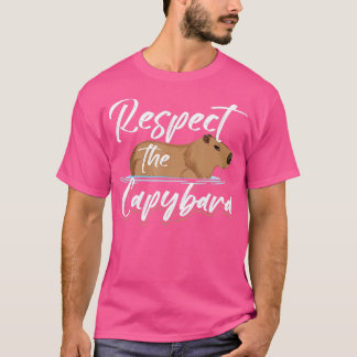 Capybara Animals respekterar Capybara T Shirt