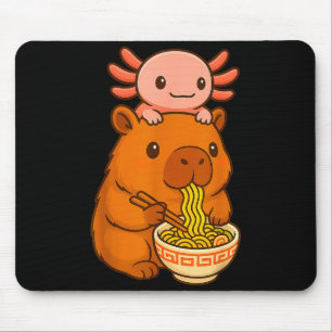 Capybara Anime Ramen Axolotl Rolig Grafisk Kawaii Musmatta