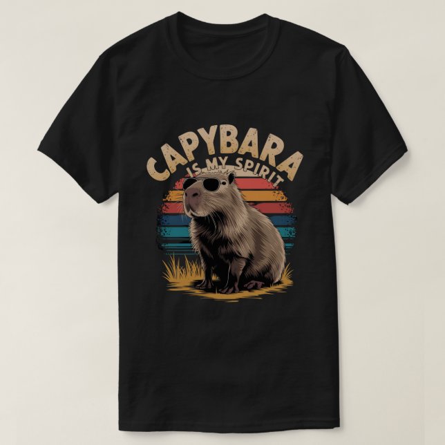 Capybara är min andeshirt, djurälskare  t shirt (Design framsida)