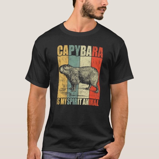 Capybara är min andliga djurkapybara t shirt (Framsida)