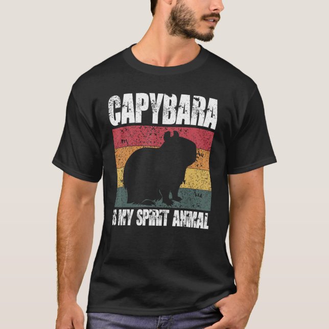 Capybara är min själ i djursporten Capybara och T Shirt (Framsida)