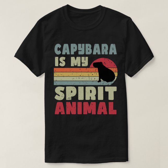 Capybara är mitt andliga djur T-Shirt (Design framsida)