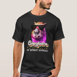 Capybara är My Spirit Animal Capybara Sunglass R T Shirt