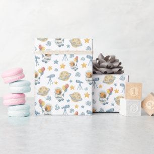 Capybara Astronaut Mönster Wrapping Papper Roll Presentpapper
