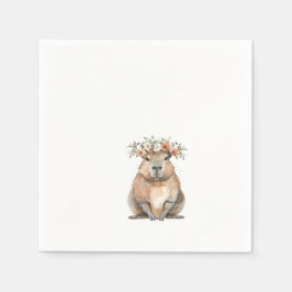 Capybara Baby Shower • Oh Baby Wildflower Pappersservett