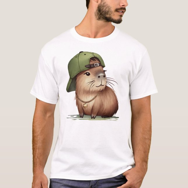 Capybara Baby T-Shirt Baby Bodykostym (Framsida)