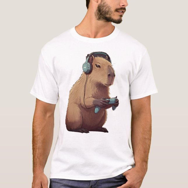 Capybara Baby T-Shirt Baby Bodykostym (Framsida)