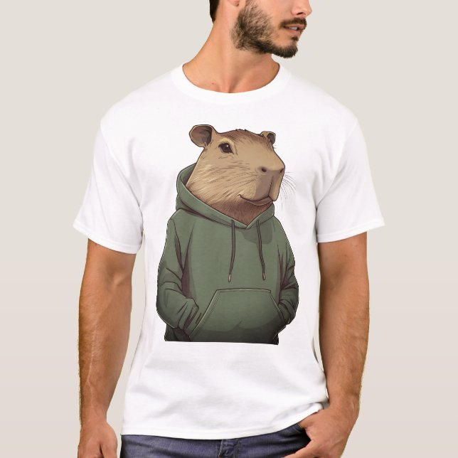 Capybara Baby T-Shirt Baby Bodykostym (Framsida)